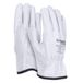 DONAU SAFETY Premium werkhandschoenen, driver van rundleer, 1 paar, maat 7/S, wit