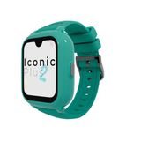 SaveFamily ICONIC PLUS 2 .connected horloge met GPS voor kinderen, WhatsApp, Spotify, AI, videogesprekken, muziek, Bluetooth, App Store, SOS, chatten, beveiligde zone (stijl Mint, Iconic plus 2)