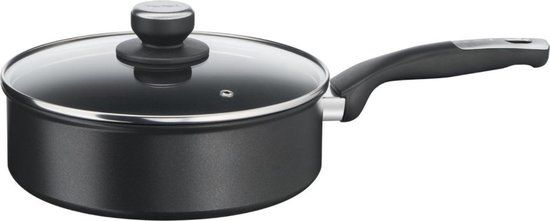 Tefal Unlimited Hapjespan - 24 cm - Zwart - Met Deksel