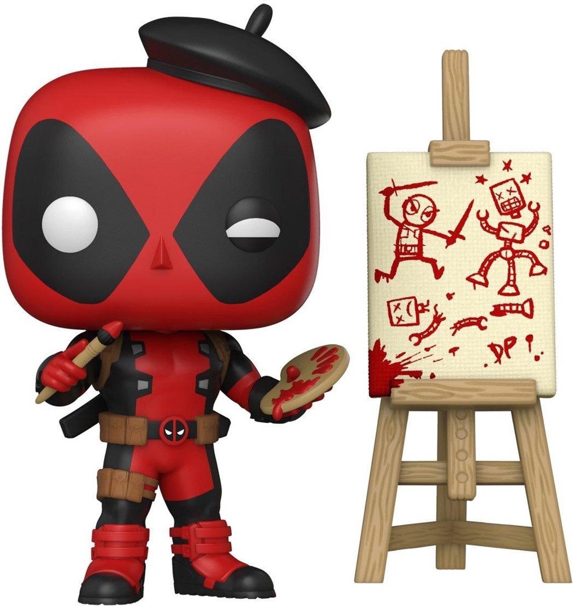 Funko Pop! Marvel: Deadpool - Deadpool as French Painter - US Exclusive