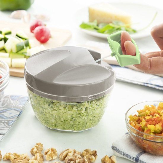 InnovaGoods Handmatige Minihakker - met Trekkoord