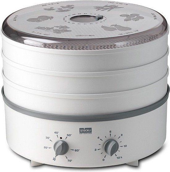 Stöckli Dörrex Drörrex Droogautomaat met metalen rooster, grijs wit, uitbreidbaar