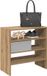 vidaXL Schoenenrekken 2 st stapelbaar 60x30x30,5 cm sonoma eikenkleur