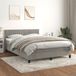 Maison Exclusive - Lit boxspring avec matelas, gris clair, 140x190 cm, velours