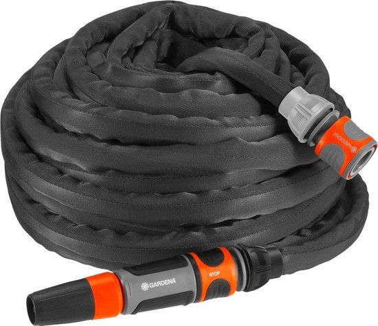 Gardena Liano Textiel-slang 15m set promo - Flexibel - 1.3cm diameter - 35 bar