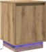 vidaXL Nachtkastje Artisan Eiken 39 x 34,5 x 50 cm Bewerkt hout