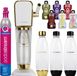SodaStream Art, blanc/or, une bouteille + SodaStream 1L Fuse bouteilles, double pack, noir + Bolero