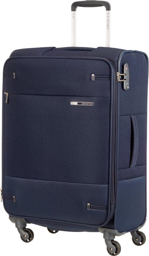 Samsonite Base Boost Spinner Medium Navy Blue - Softcase - 73.5L