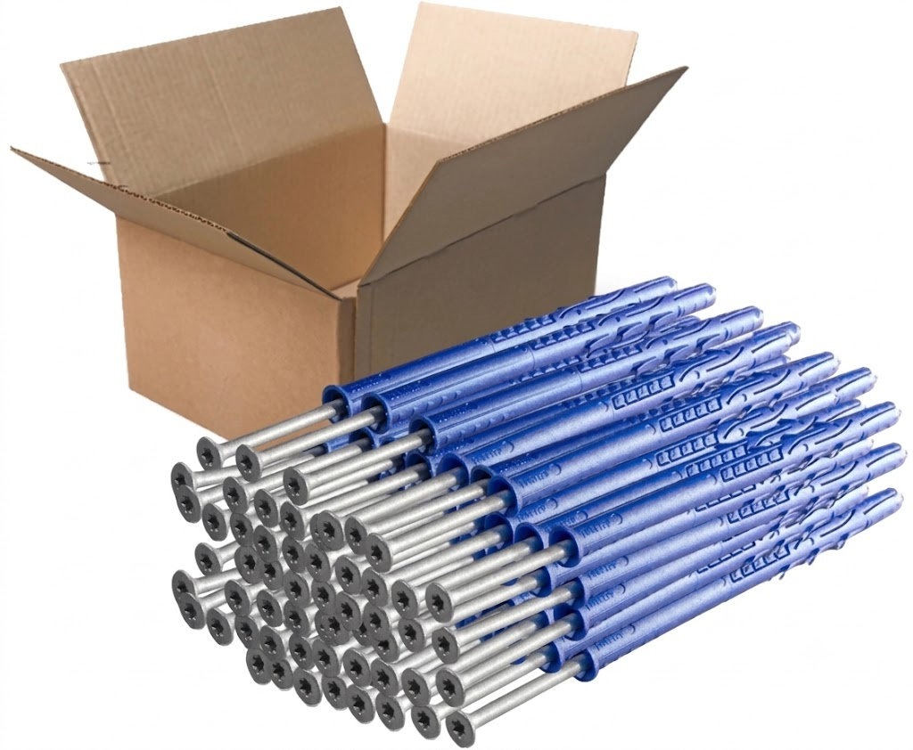 Rawlplug Rawl 10x 80 Nylon plug met schroef Verzonken kop FF1 (50st)