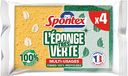 SPONTEX De groene spons – 4 schuursponzen groen – zuinig