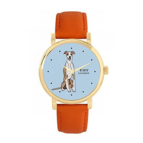 Toff London Beige Whippet Hondenhorloge