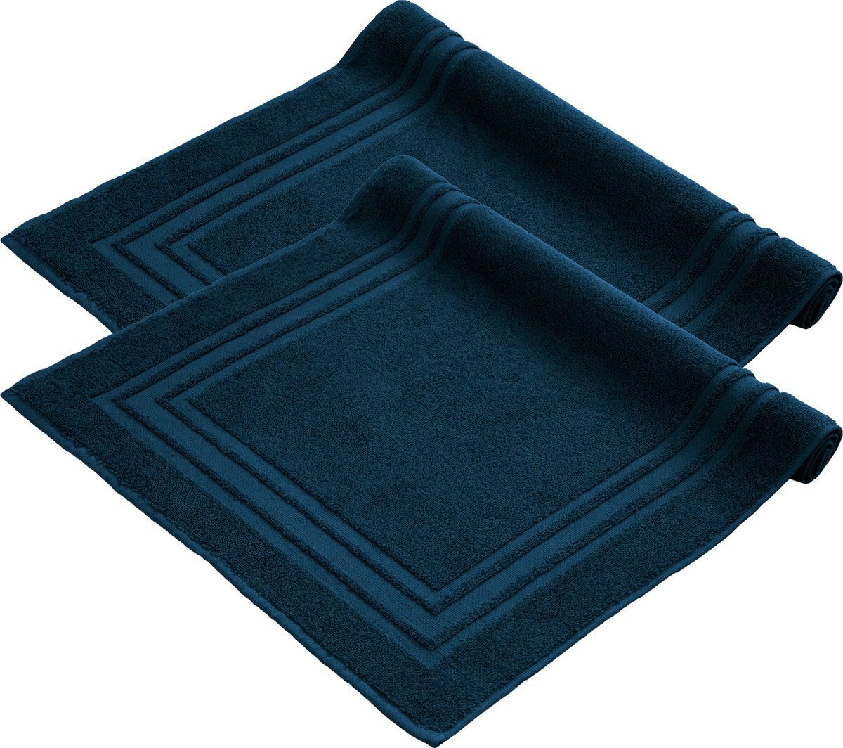 Komfortec Badmat Set - 2 stuks - Zachte en Absorberende Douchemat - 50x70 cm - 100% Katoen – Petroleumblauw