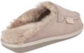 Vanuba Awassi - Pantoufles pour femme - Gris-Blanc - Cuir - Enveloppement chaud