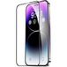 OEM Film de protection d'écran pour Apple iPhone 15 Pro, Verre Trempé, Full Glue, 21D, Noir