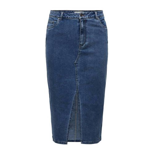 ONLY Carmakoma denim skirt medium blue