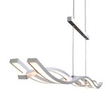 Briloner Leuchten URBAN WAVE Hanglamp - LED - 18W - Dimbaar via wandschakelaar - Aluminium Kleur