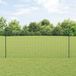 Clôture de jardin verte 1,4 x 10 m acier et PVC 692010