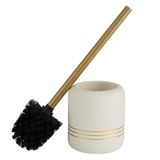Bath Bliss Keramische Toiletborstel, Goud, 1 Pack