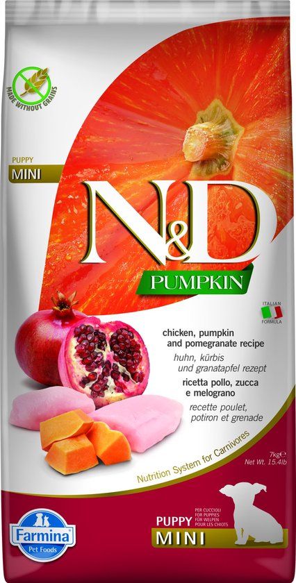 FARMINA N&D Chicken, Pumpkin & Pomegranate Puppy mini - droog hondenvoer - 7 kg
