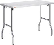 VEVOR Werktafel Keukentafel, Zilver Roestvrij Stalen Werktafel, 1220 x 610 x 850 mm
