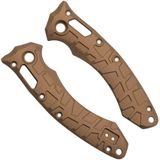 Lex Custom Microtech Amphibian Scales AMPHH148 Cerakote Burnt Bronze Titanium