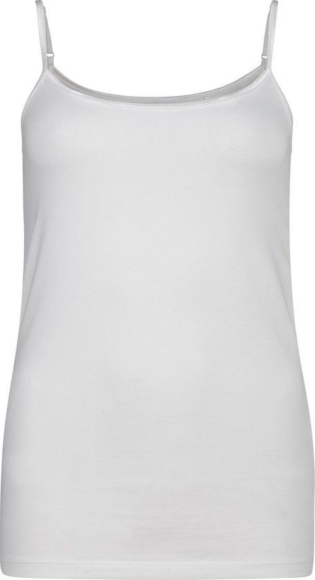 WE Fashion Dames organic cotton singlet - Off-white - S