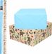 Shoppartners Bv 8x Rollen kraft inpakpapier jungle/oerwoud pakket - dieren/blauw 200 x 70 cm - cadeau/verzendpapier