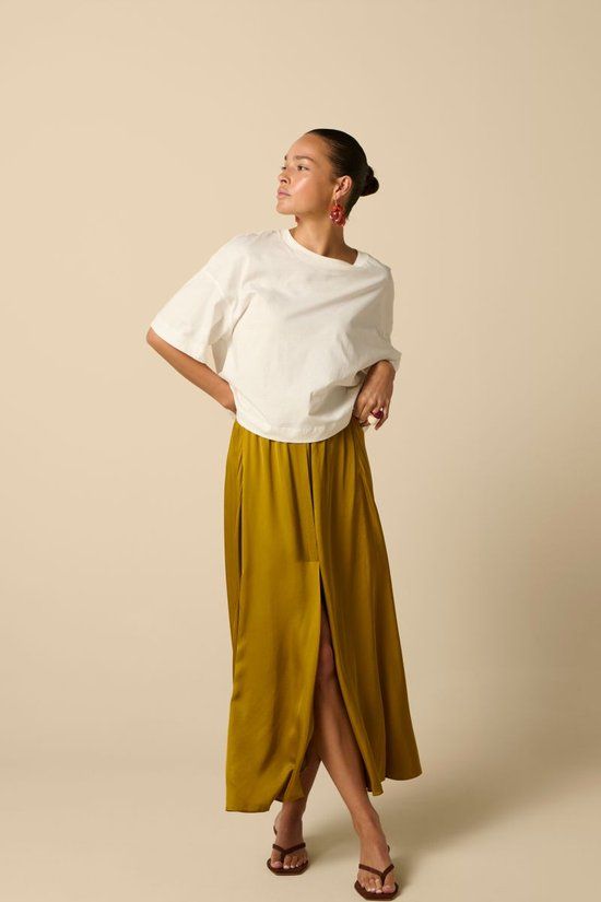 Sissy-Boy Donkergele Maxi Rok