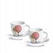 Egan Balony Espresso Kopjes Set - 2 Blanc Porseleinen Kopjes in Blik