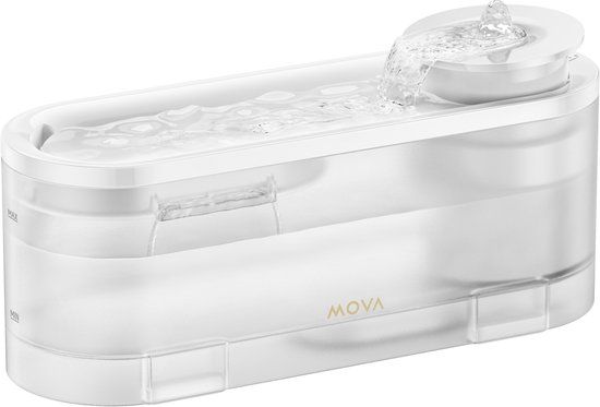 MOVA WF10 Pro - Drinkfontein voor Katten & Kleine Huisdieren - 1,5L - Draadloos - Transparant