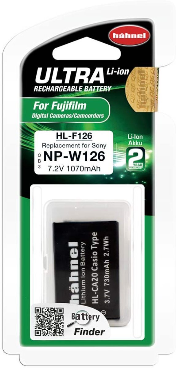 Hähnel HL-F126 Fuji Ultra Li-Ion Accu voor Fujifilm