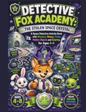 Detective Fox Academy: The Stolen Space Crystal: A Space Detective Activity Book with Missions, Mazes, Codes, Hidden Objects and Coloring for Ages 4–8