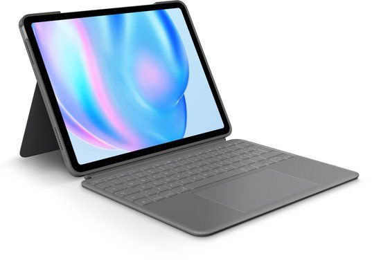 Logitech Combo Touch QWERTZ Duits Smart Connector Grijs
