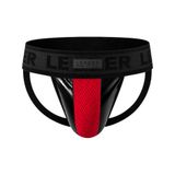 Merkloos / Sans marque LEADER FETISH Brut Jockstrap Red - MAAT L - Heren Ondergoed