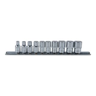KS Tools 1/4" CHROMEplus 12-kant dopsleutelset, 10 dlg 4-13mm