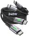 INIU 240W USB-C kabel, [2-pack, 1m] Snellaadkabel USBC naar USBC