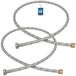 KOTARBAU® 2 Pièces - Tuyau de raccordement flexible 1/2"x1/2" - Tuyau de raccordement sanitaire 120 cm