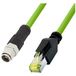 LogiLink CQM025S RJ45 Netwerkkabel, patchkabel CAT 6A 0.50 m Groen