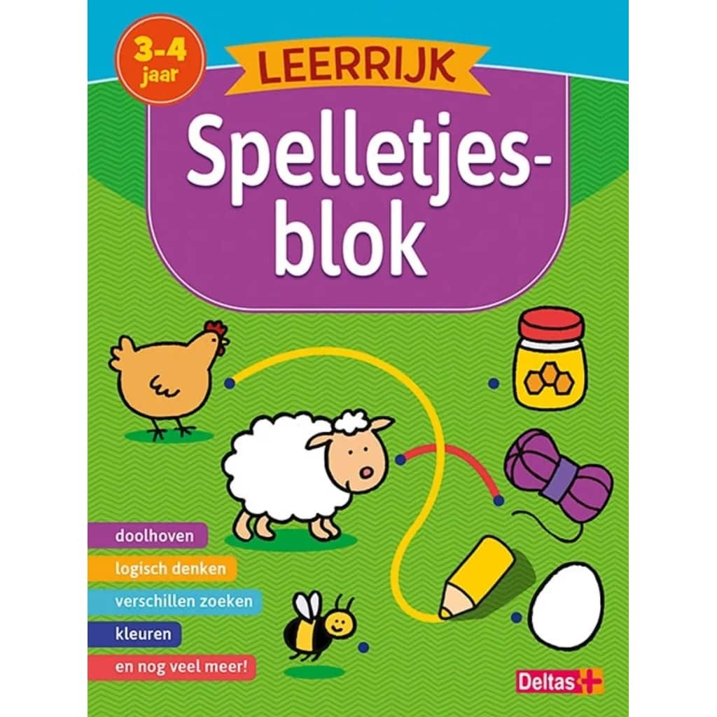 Deltas educatieboek leerijk speeltjesboek 3 - 4 jaar