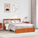 Maison Exclusive Lit exclusif avec étagère intégrée, finition bois ciré couleur miel, dimensions 150 x 200 cm, en bois massif de pin