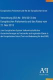 Verordnung GPSR Kontakt Verordnung (EU) Nr. 549/2013 des Europäischen Parlaments und des Rates vom 21. Mai 2013