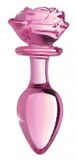 XR Brands Booty Sparks - Buttplug - Glas - Roze - Large