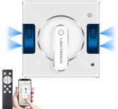 LIECTROUX YW509 - Robot lave-vitre - Avec 4 réservoirs d'eau automatiques - Commande vocale et commande par application - Télécommande incluse
