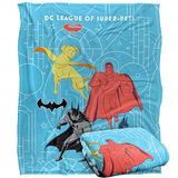 DC LEAGUE OF SUPER PETS Silky Touch Super Zachte Sprei Deken 152 x 127 cm