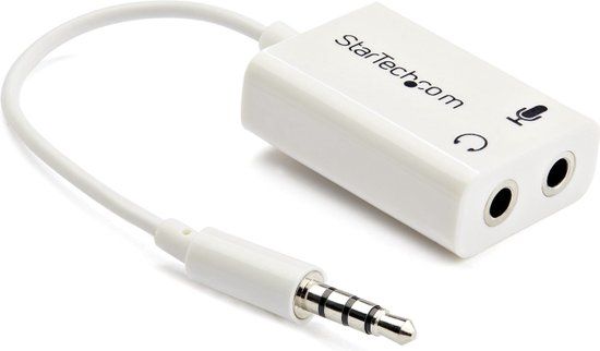 StarTech MUYHSMFFADW - Audio Jack Adapter - 0.15 m - White