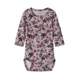 NAME IT BABY gebloemde romper - lila/paars