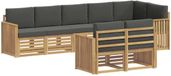 vidaXL Buiten bankenset 8 st Wit en antracietkleurig Polyester