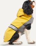 Goo-eez Reflecterende Regenjas met Capuchon Hond - M - Ruglengte 45 cm - Geel