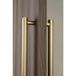 Viefe MOON Poignée de porte Aluminium Laiton brossé foncé - 1056 mm - Des deux côtés (1 paire)