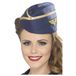 Smiffys Stewardessen verkleed hoedje - blauw